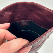 Vintage Burgundy Leather Heeled Boots (6.5)