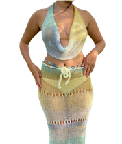 Ocean Serenade Halter Top(XS-XL)