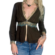 Silk Boho Blouse (XS)