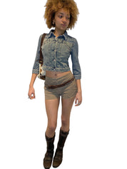 Miss Sixty Y2K Cropped Denim Jacket (XS)