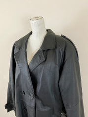 NEW PHASE 2 Long Leather Trench Coat