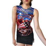 90s Americana Biker Tank (S)