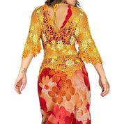 Dandelion Crochet Angel Sleeve Top (M/L)