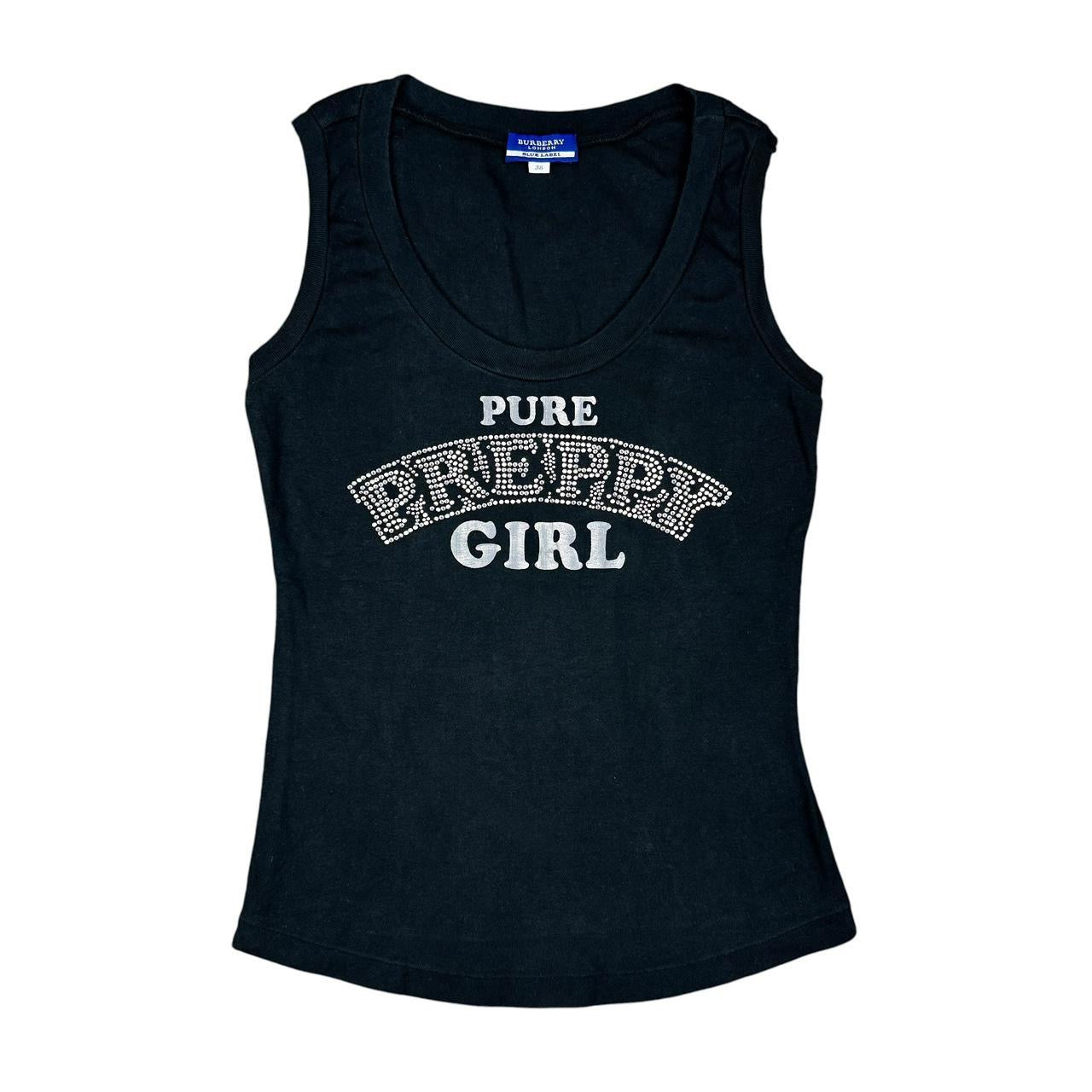 Burberry Blue Label “Pure Preppy Girl” Rhinestone Tank (S) – Holy