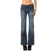 Y2K Faded Flare Jeans (M)