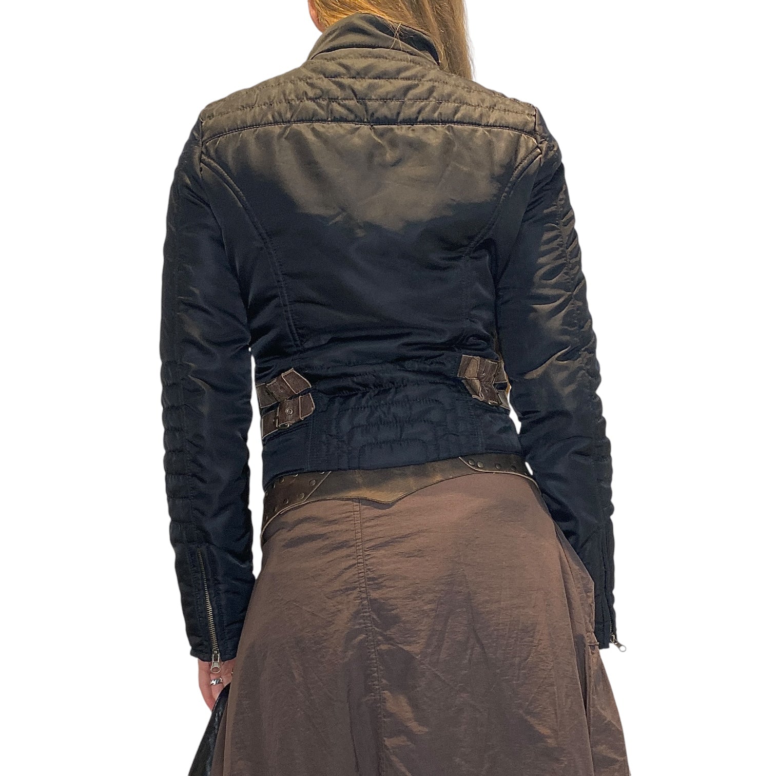 Miss Sixty Quilted Moto Jacket Coat (S)