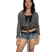 Vintage Grunge Multi-wrap Cardigan (S)