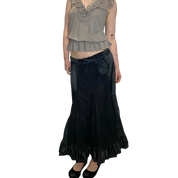 Vintage Gothic Milkmaid Maxi Skirt (M)