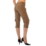 Y2K Low Rise Cargo Capris (XXS/XS)
