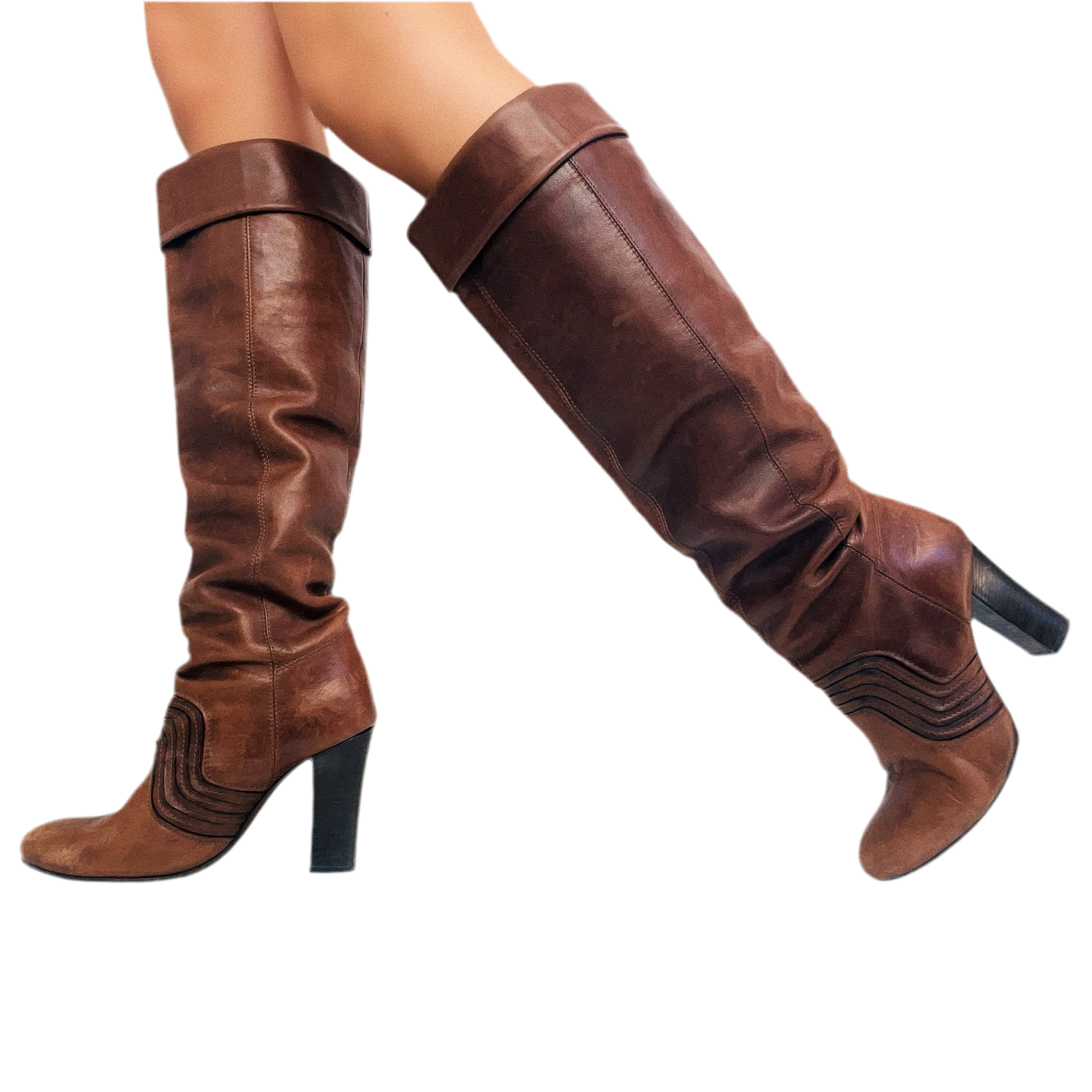 Miss Sixty Leather Boots (6.5)