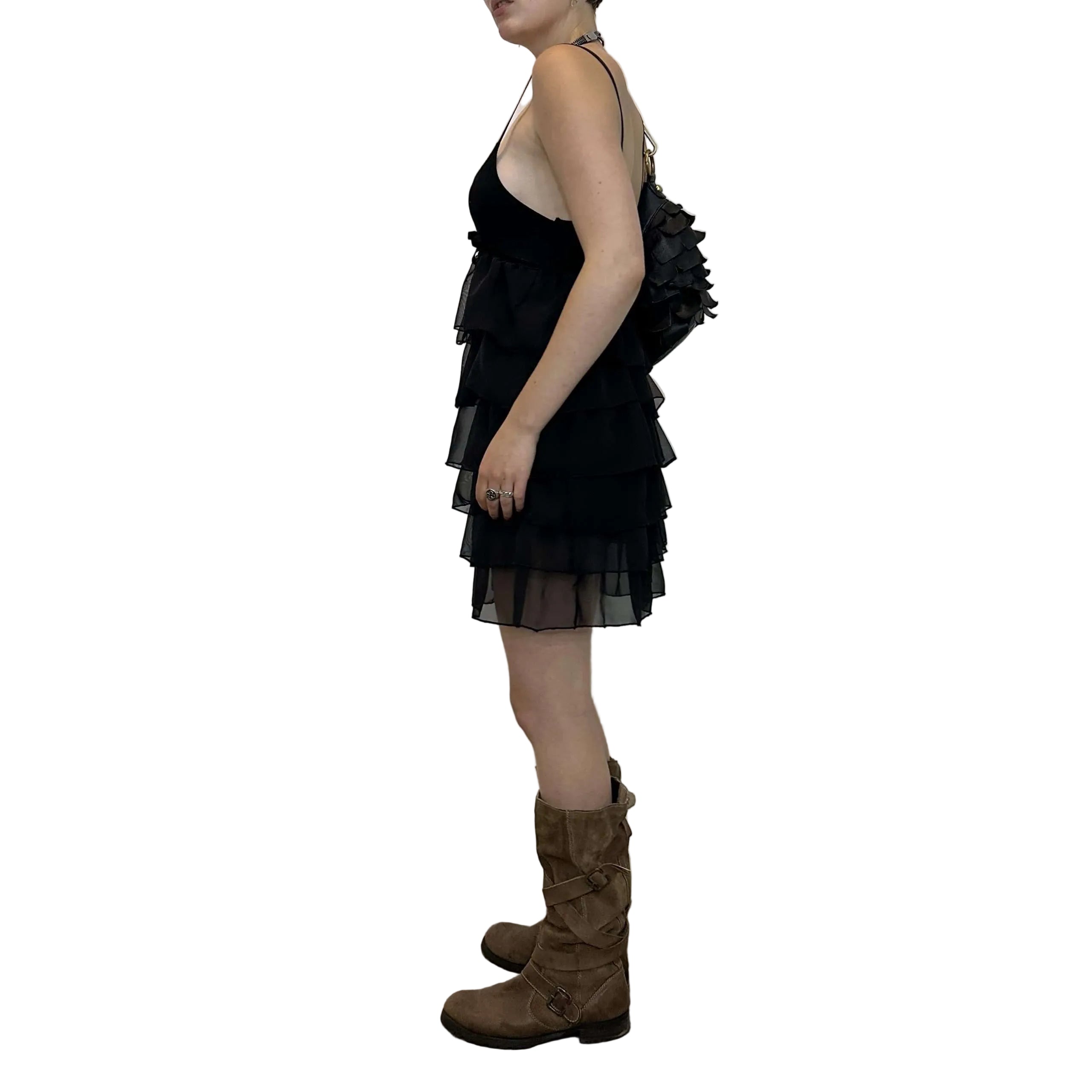 Vintage Babydoll Rara Black Dress (S)