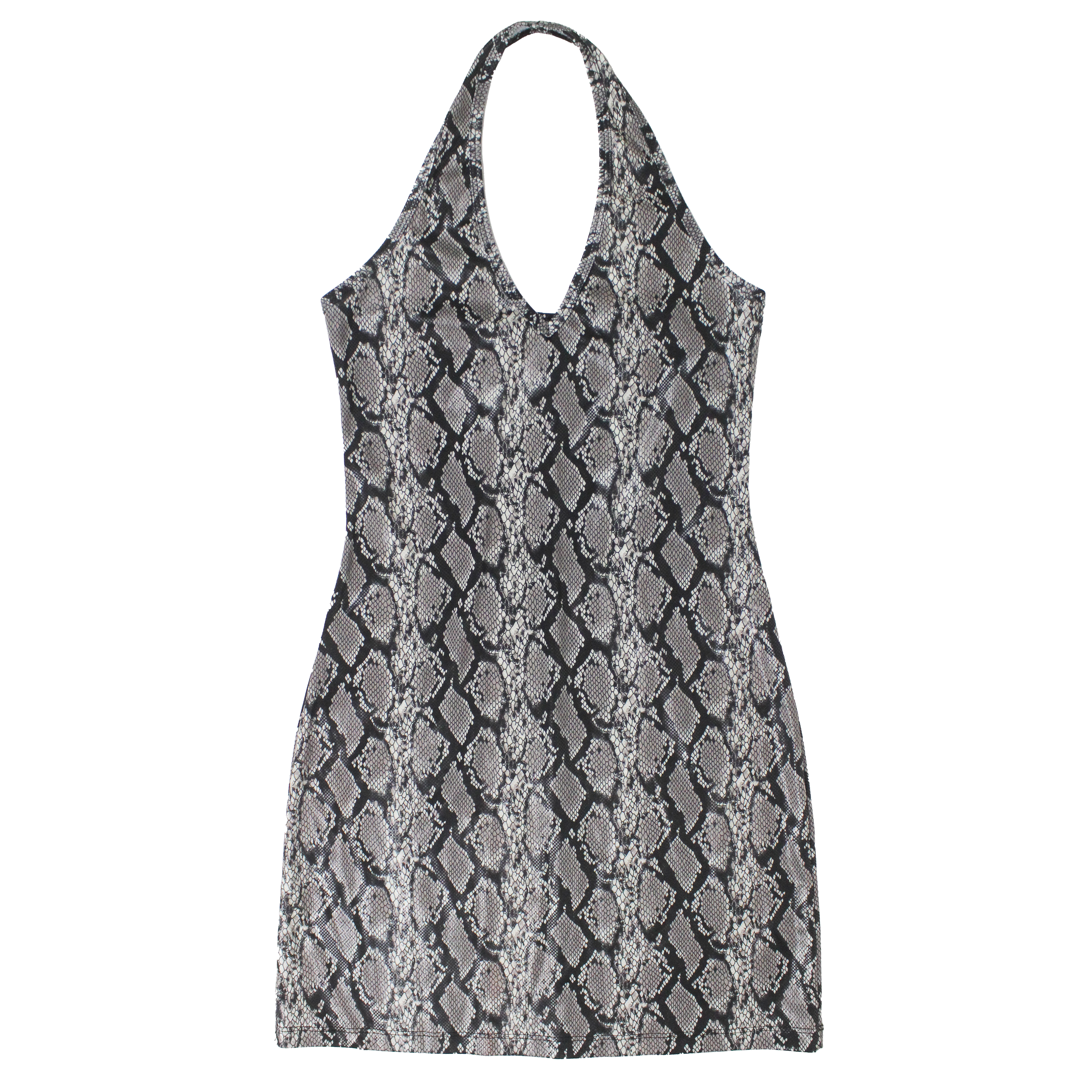 90s Snakeskin Halter Dress (S)