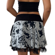 Morgan de Toi Mesh Lace Layered Skirt (S/M)