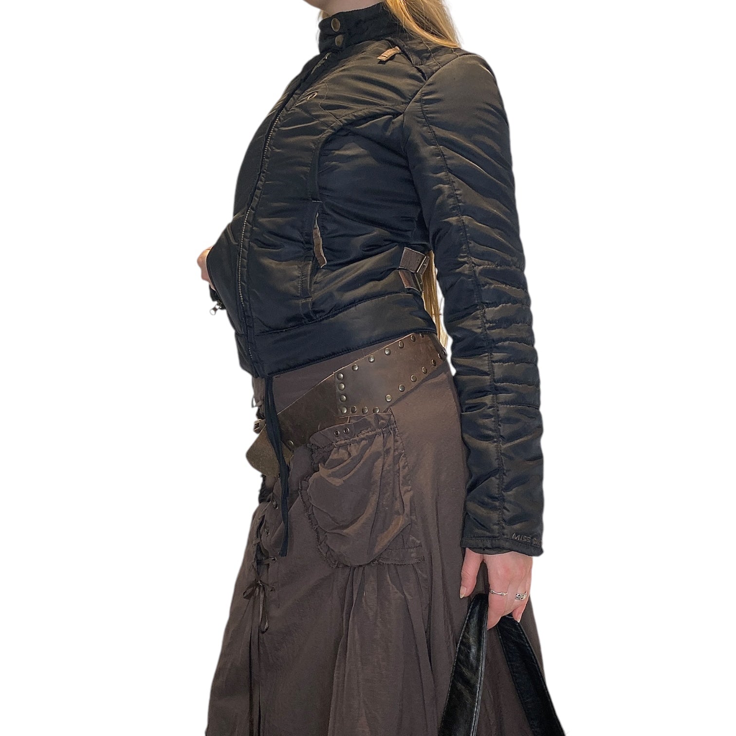 Miss Sixty Quilted Moto Jacket Coat (S)