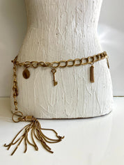 Vintage gold chain belt