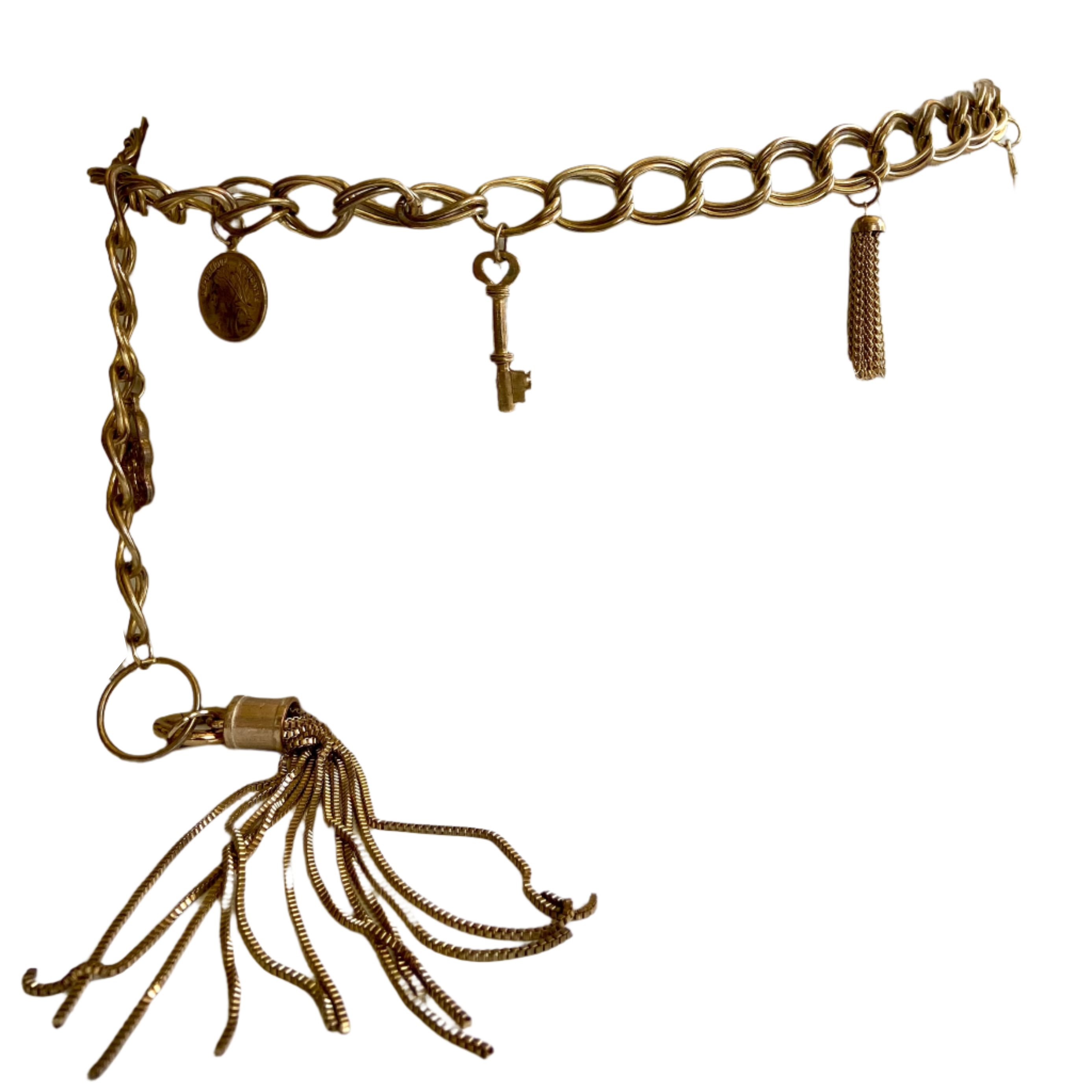 Vintage gold chain belt