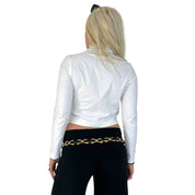 Military Style Zip Up Longsleeve (S)