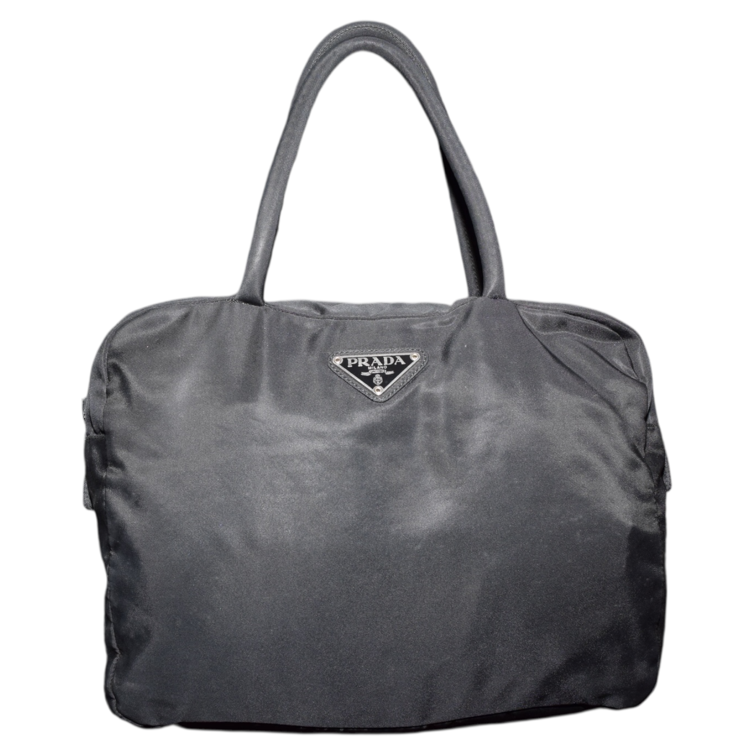 Vintage Prada Black Tessuto Nylon Top Handle Bag – Holy Thrift