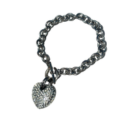 Heart Charm Toggle Bracelet