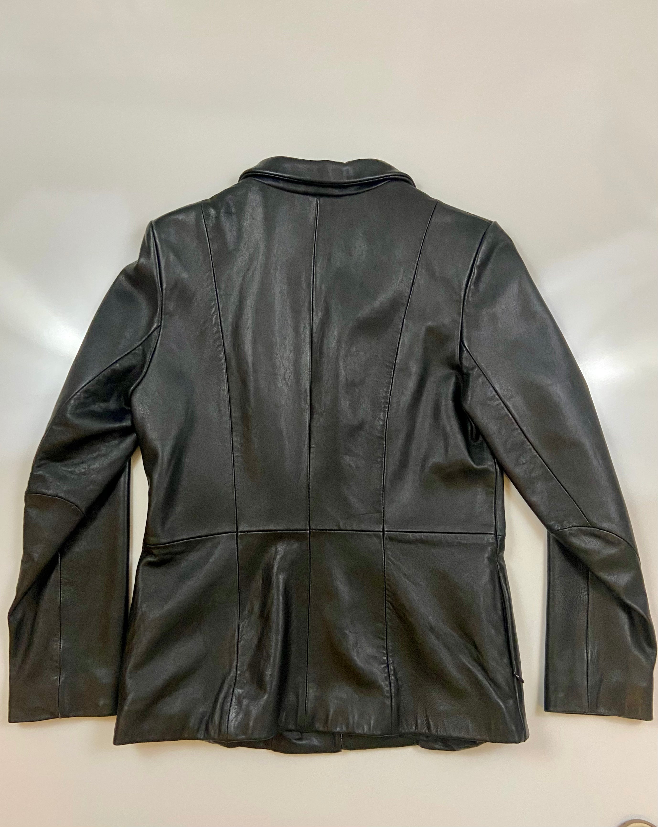 NY&CO Black Leather Jacket (L)