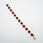 Vintage Rose Charm Bracelet