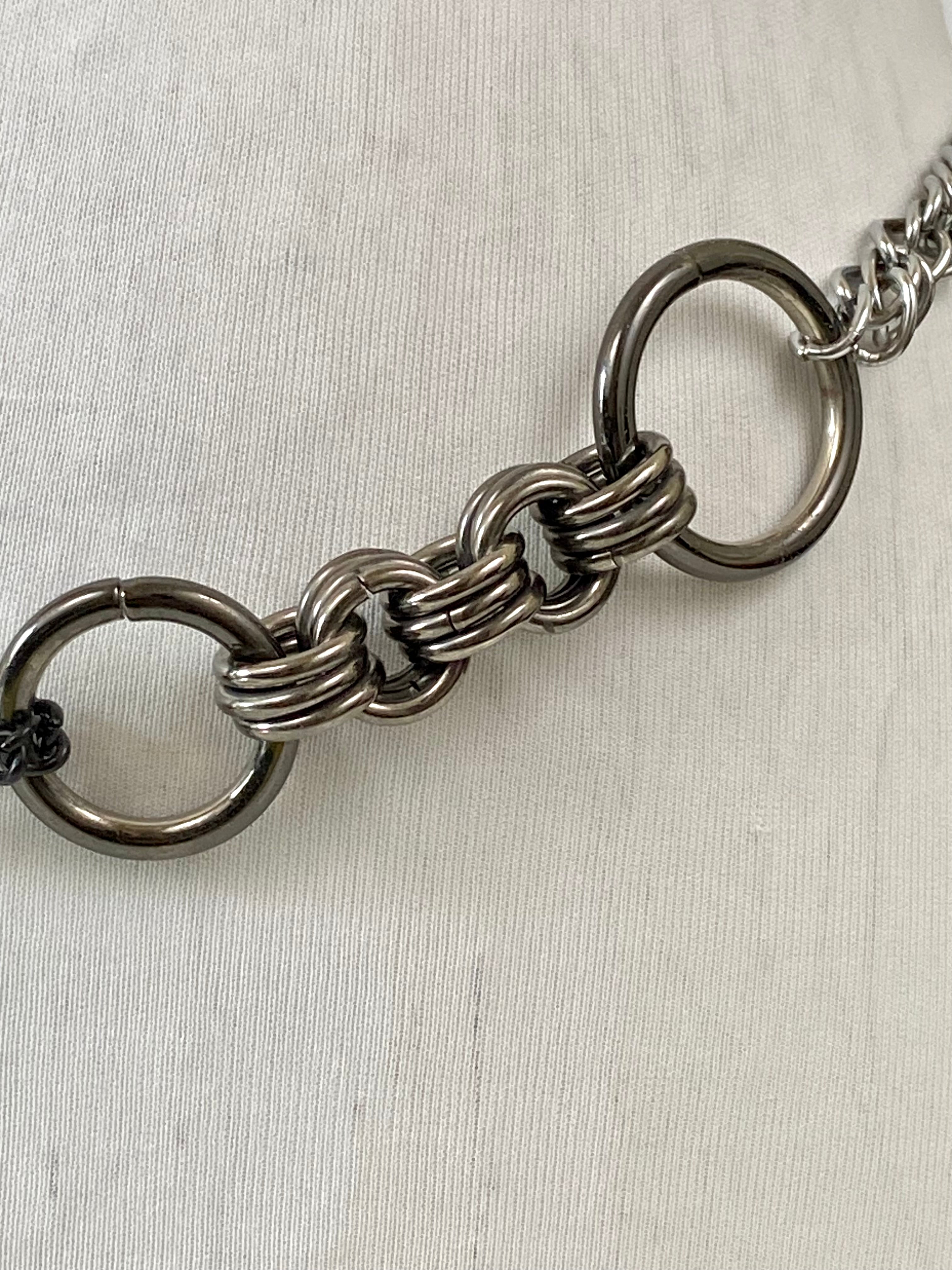 Silver Turquoise Chain Waist Belt