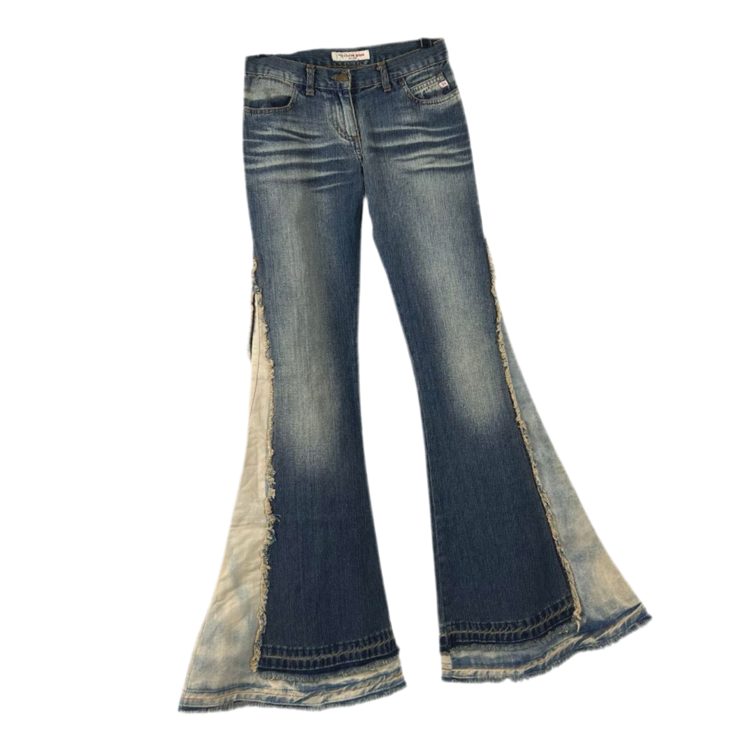 Miss Sixty Super Flare Low Rise Jeans (XS)