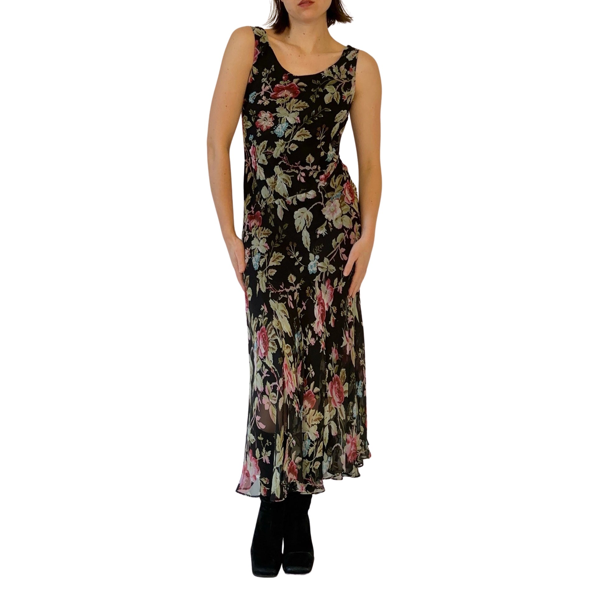 90s Floral Maxi Dress (S) Holy Thrift 90s Floral Maxi Dress (S) Holy Thrift