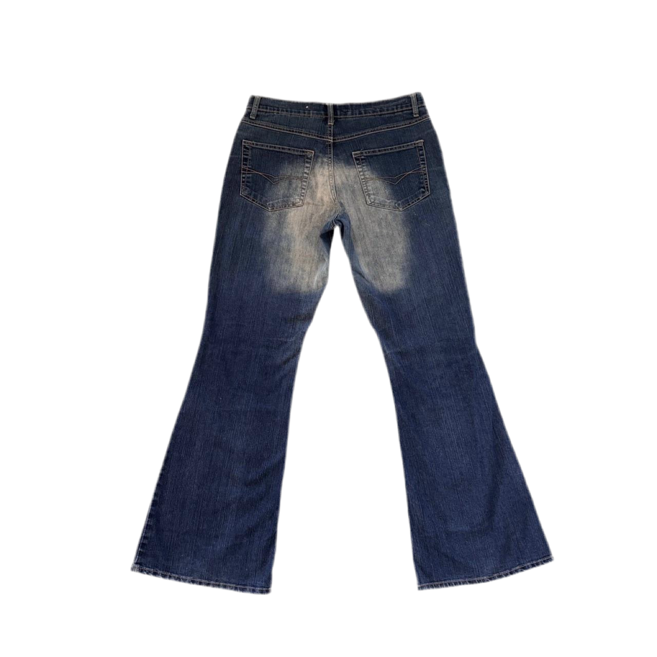 Y2K Airbrush Flare Jeans (M)