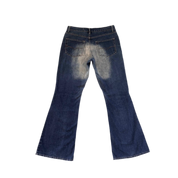 Y2K Airbrush Flare Jeans (M)
