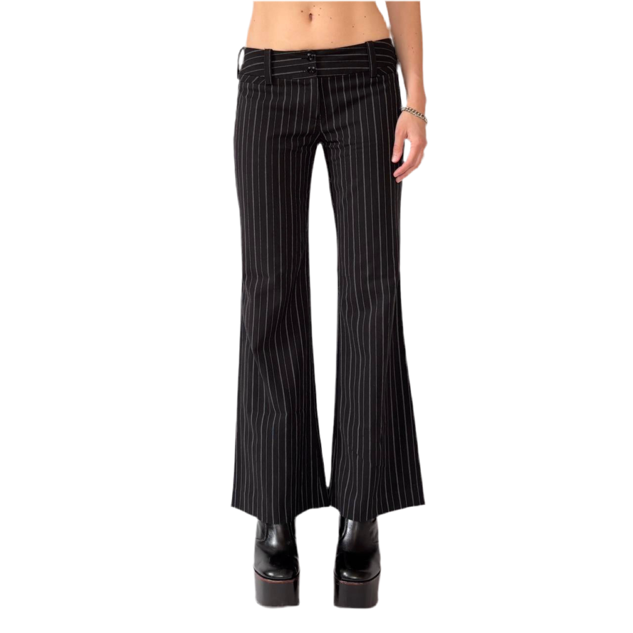 90s Pinstripe Flares (M) main image 1