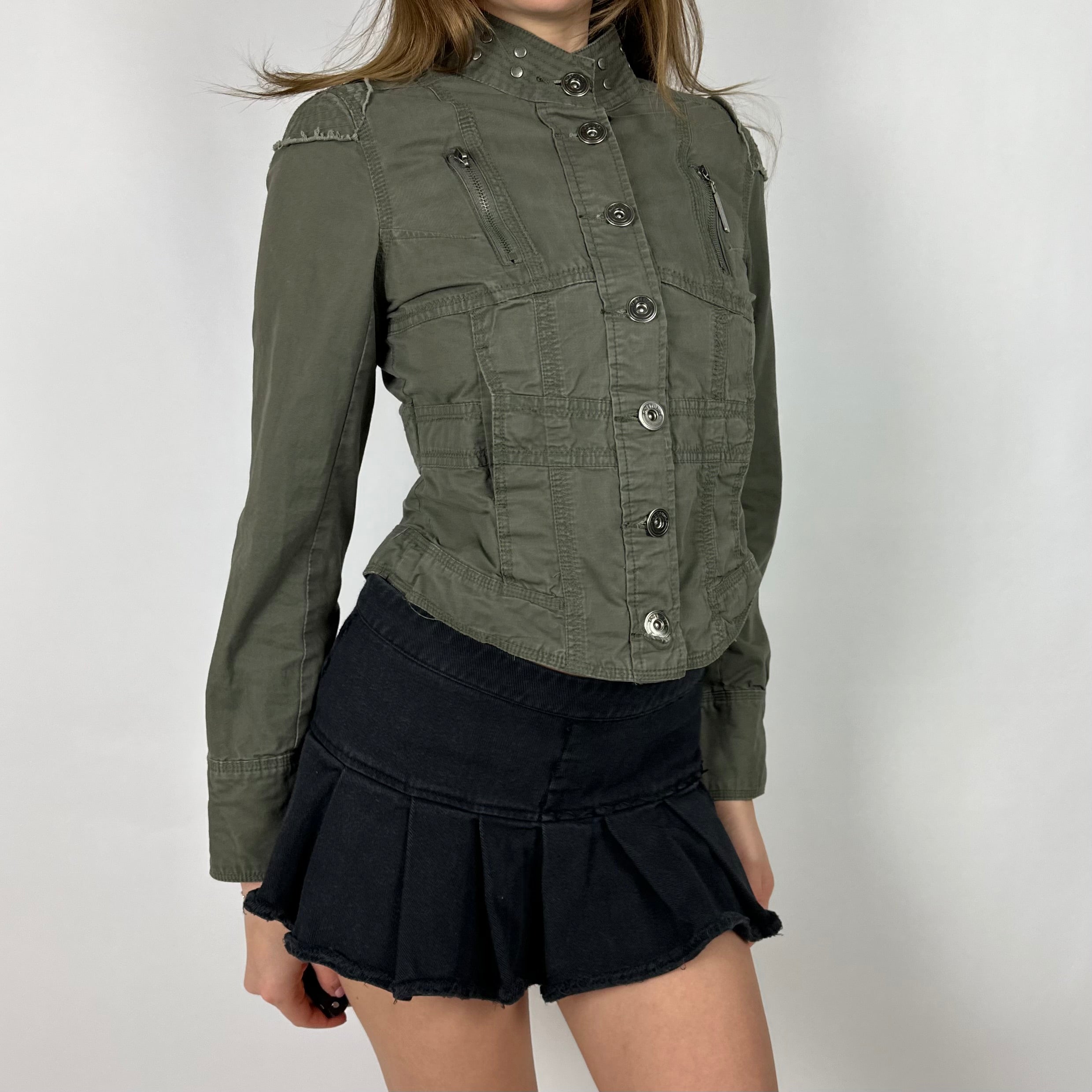 00’s Military Style Jacket (S/M)