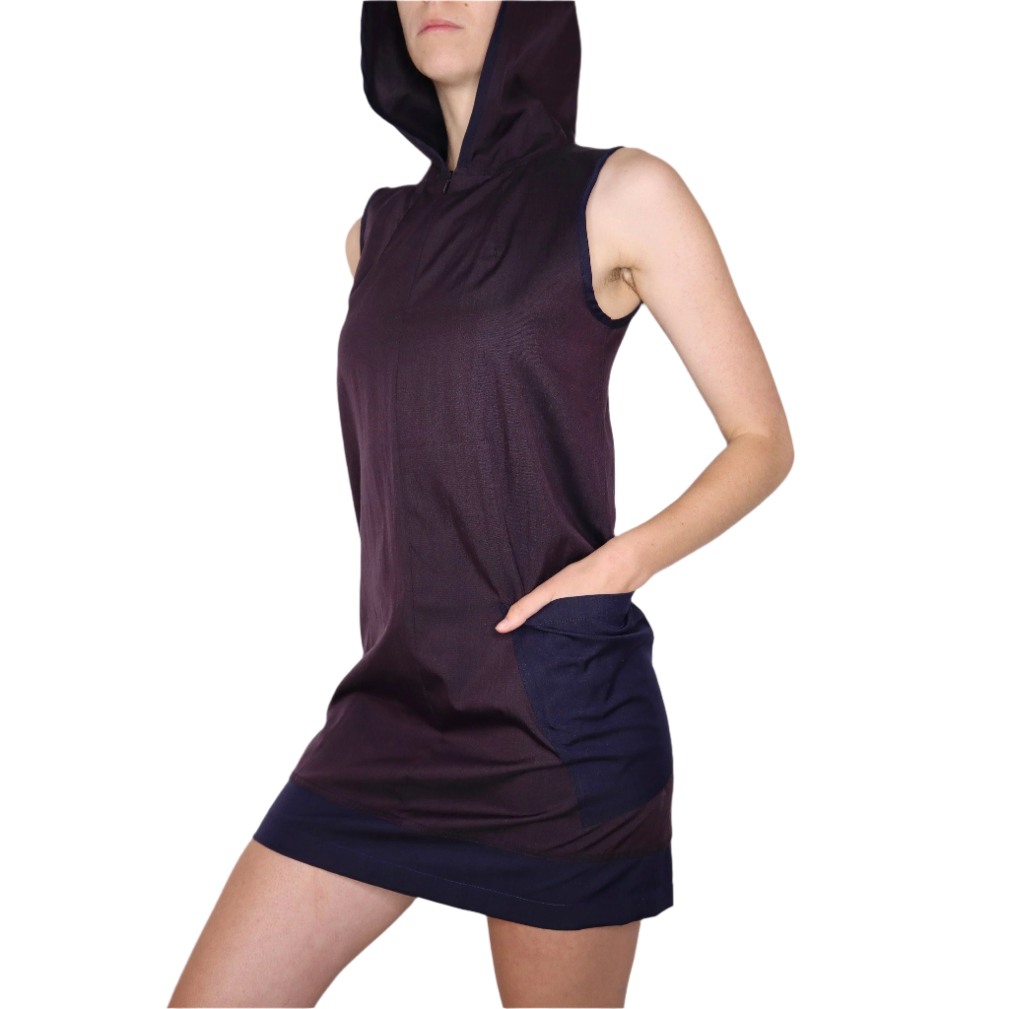 Y2K COP COPINE Purple Hooded Dress (S/M) – Holy Thrift