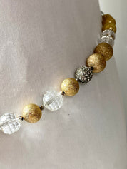 Beads & rhinestone belt