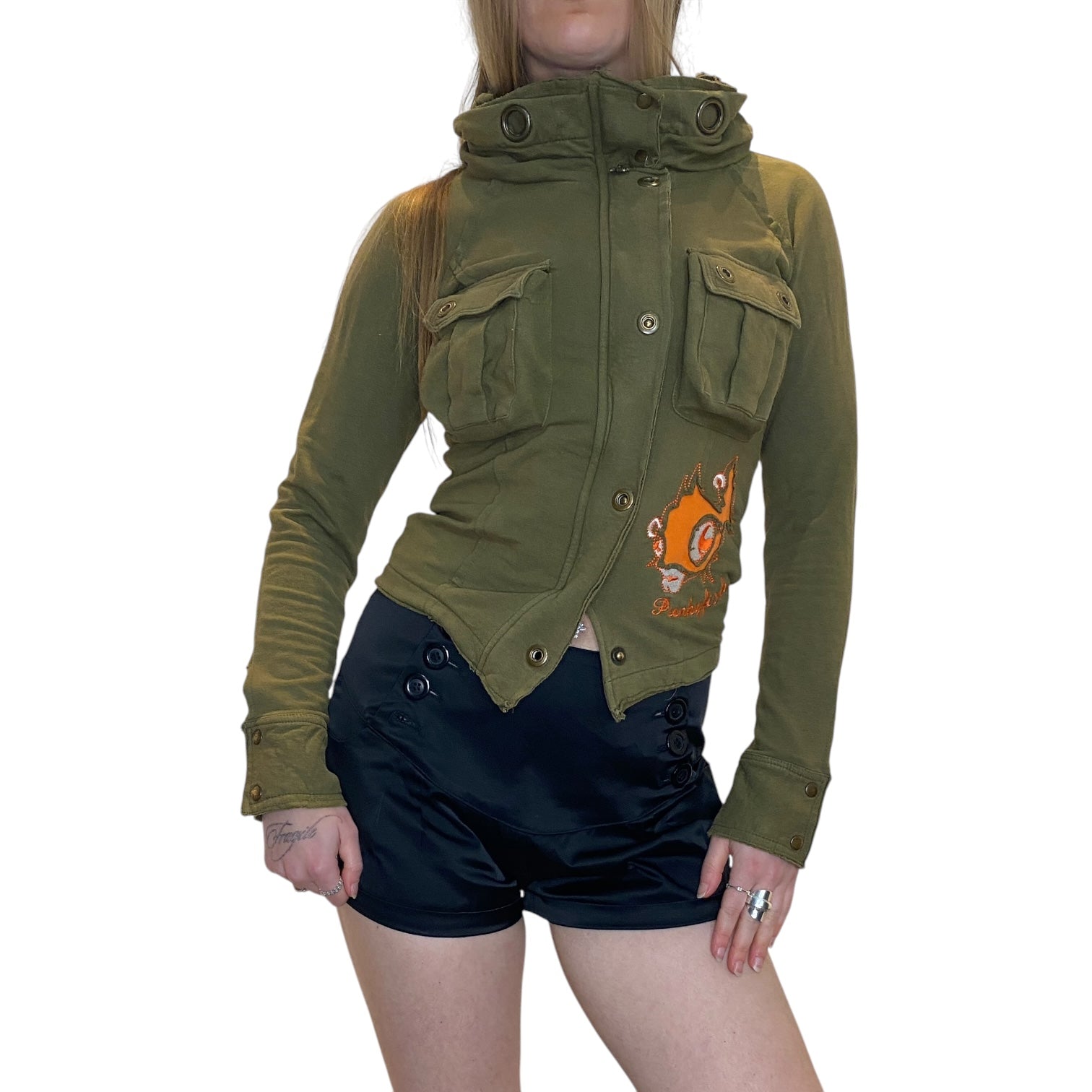 Y2K Grunge Punkyfish Utility Jacket (S/M) – Holy Thrift