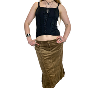 Vintage Parisian Style Back Midi Skirt (M)