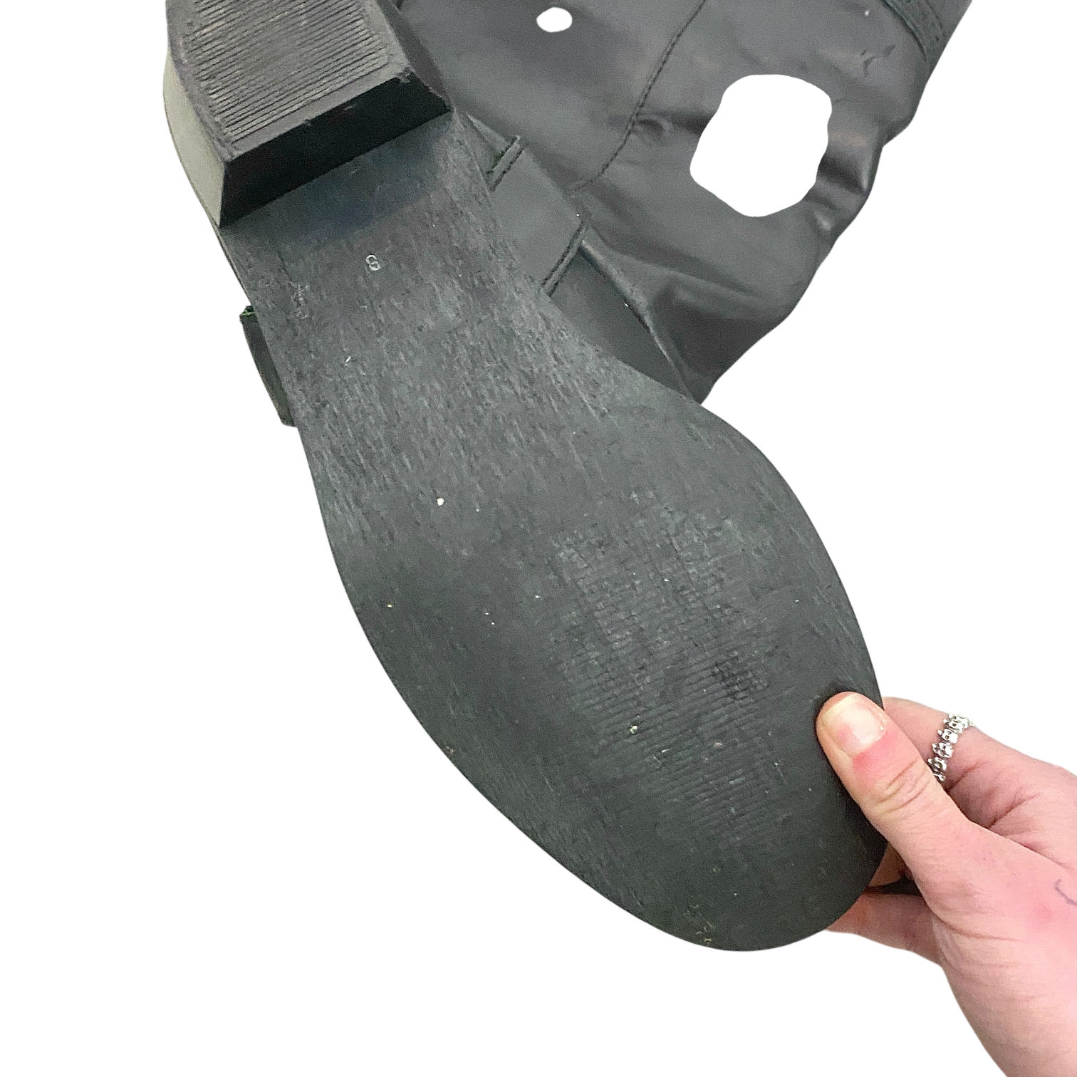 Vintage Grunge Leather Slouch Cowboy Boots (UK 8 EU 41 US 10)