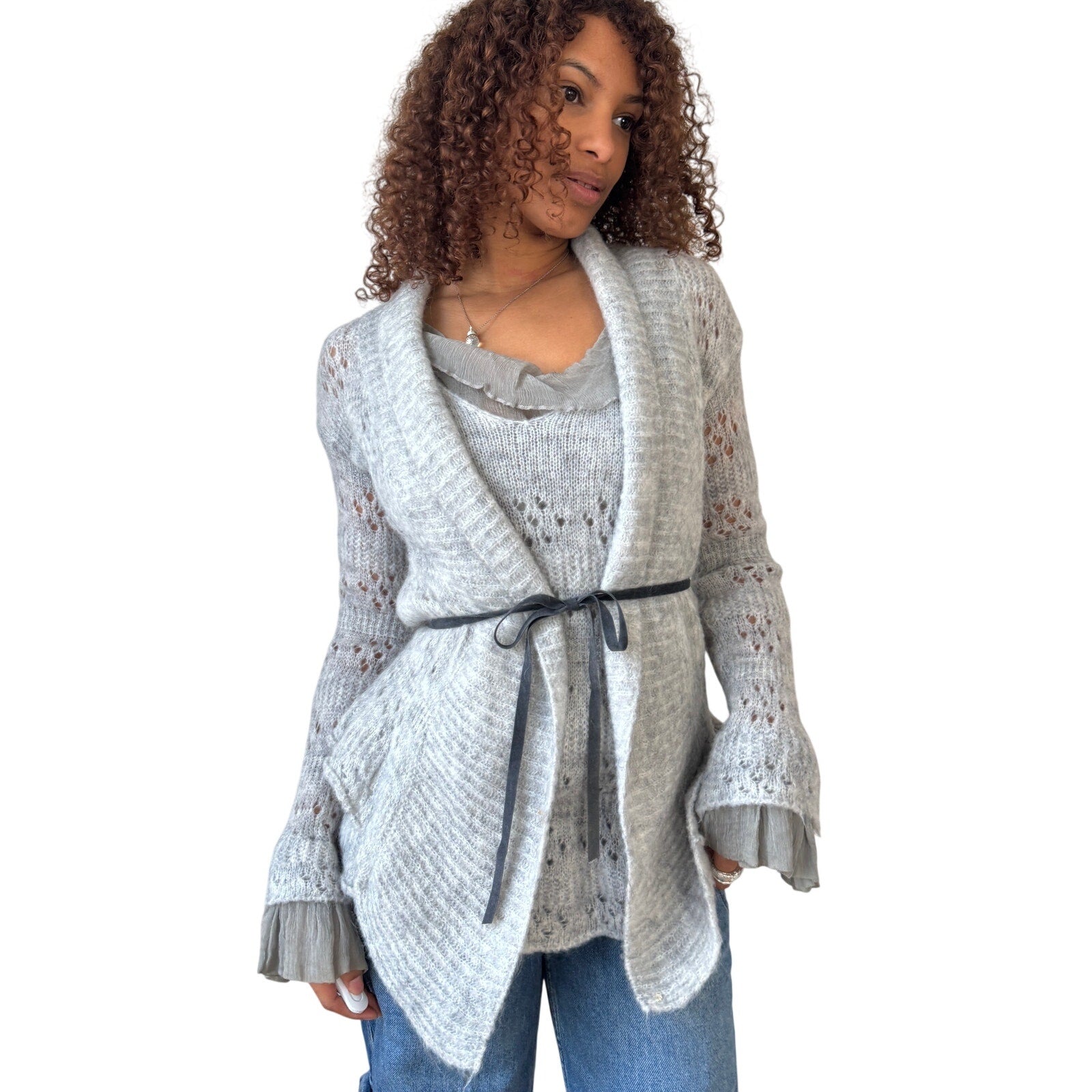 Vintage Italian Mohair Cardigan Set (S/M) – Holy Thrift