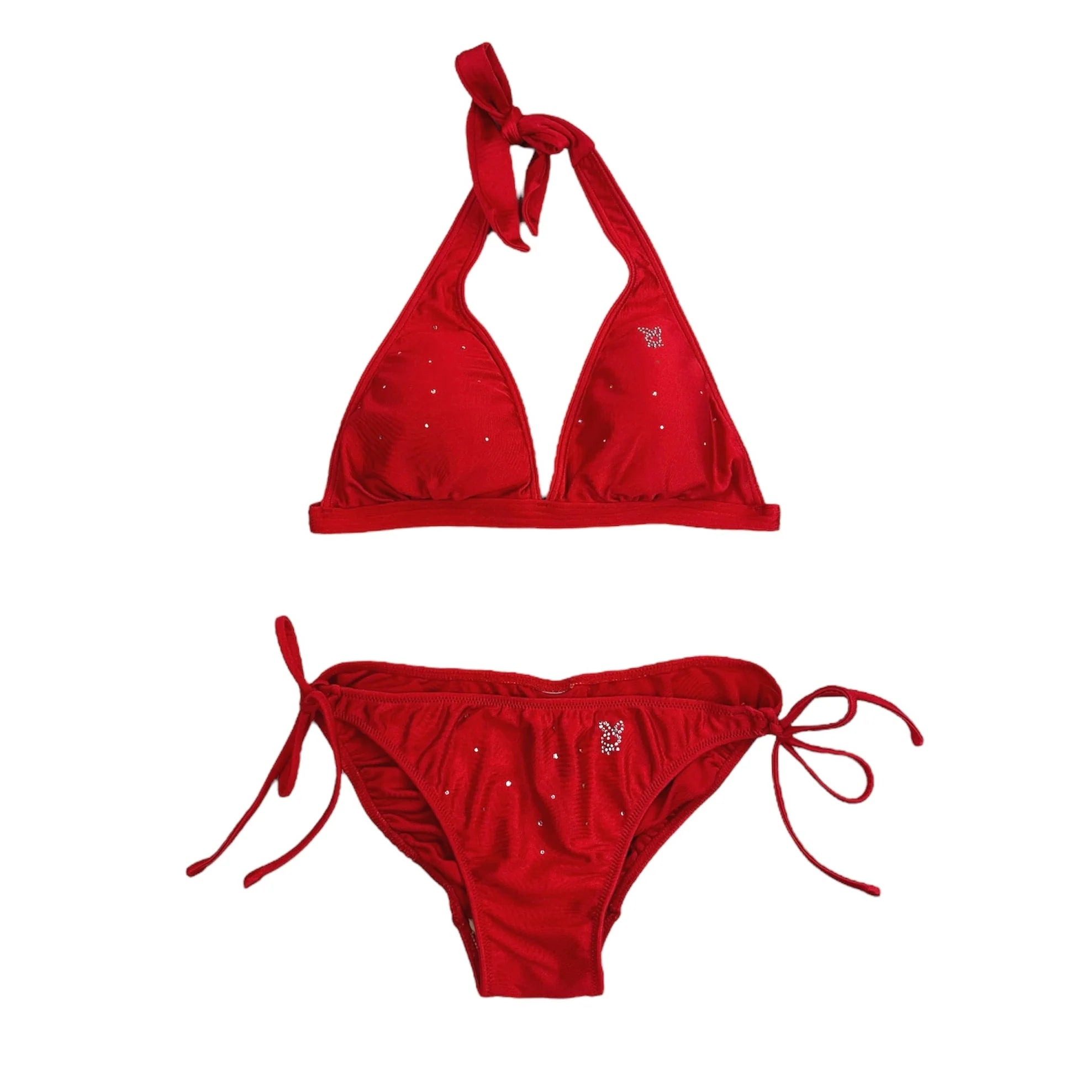 Playboy Rhinestone Bikini + Skirt (XS/S)