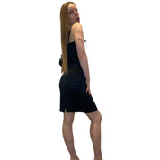 Vintage Lace Italian Bodycon Dress (M)