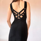 90s Noir Evening Gown (S)