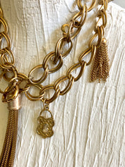 Vintage gold chain belt
