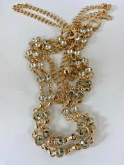 Rhinestone Gold Belt