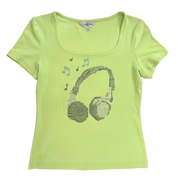 90s Rhinestone Baby Tee (S/M)