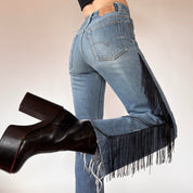 Levi’s 80s Custom Fringe Jeans (XS)