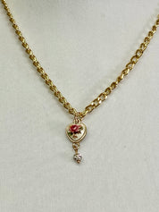 Victorian heart necklace