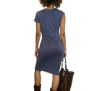Vintage Draped Avant Garde Dress (S/M)