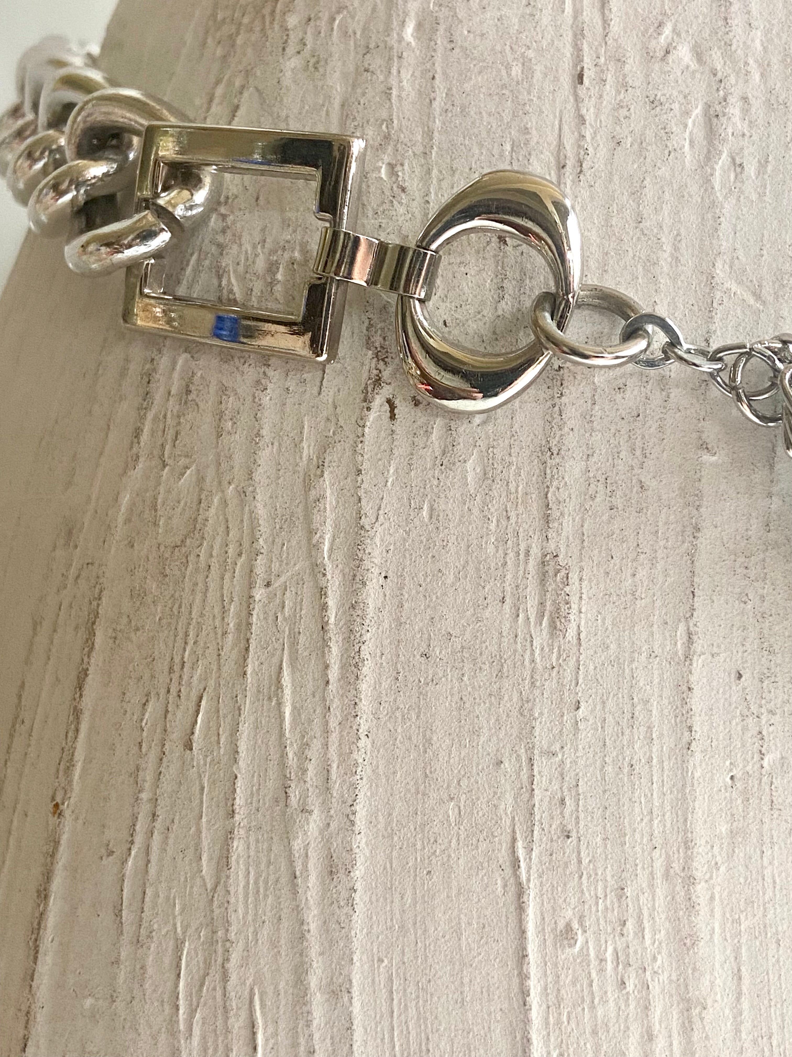 Beads and silver belt