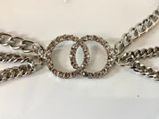 Rhinestone buckle & layered belt