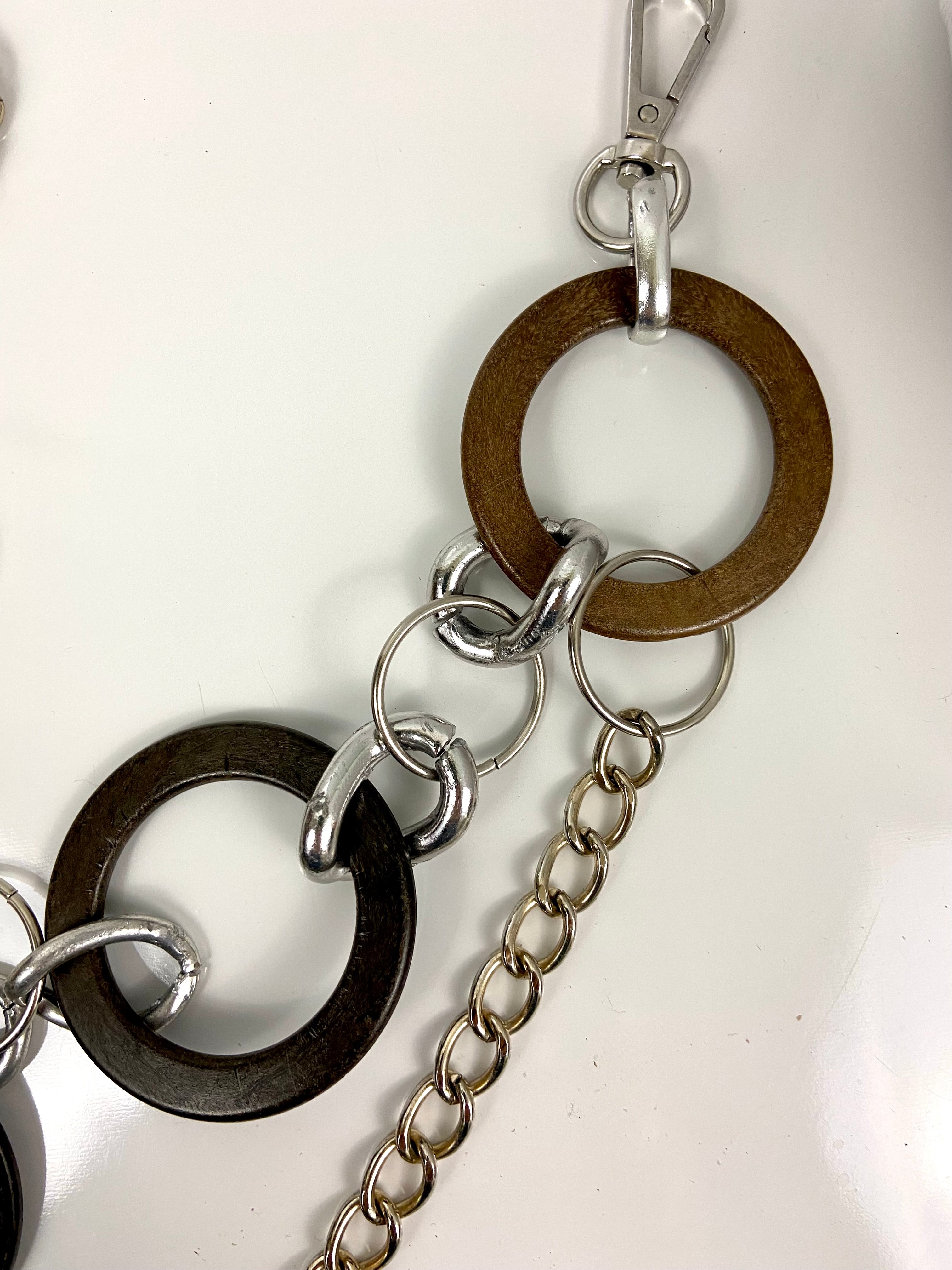 Two Toned Circles Layered Belt